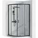 Rea Sanitary Kabina Prysznicowa REA Look Czarna Black 80x80