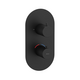 ES 063.20BLM.O2.RB07C Thermo Concealed 2-way tap without body, black mattt