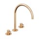 ES 018.60RGB Washbasin 3-hole tap 270 mm, without popup, rose gold brushed