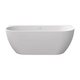 Bathtub Freedom W 1660x800 snowwhite/white overflow, freestanding