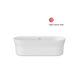 Bathtub Ypsilon 1800x800 snowwhite/white overflow, freestanding