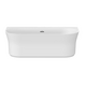 Bathtub Ypsilon  Wall 1780x860 snowwhite/white overflow, freestanding