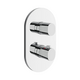 CR II 063.00CR.O2.RB071 Thermo con. 2-way tap w/o body, chrome