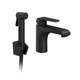 FL 112.20BL Wahsbasin tap 150 mm with bidet shower, black