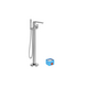 FL 080.00CR.RB07A Floor bathtub water mixer with set, chrome
