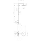 ES 091.20GB Thermostatic shower column,with set, graphite brushed, 2 image