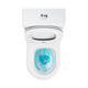 WC combi Elegant RimOff set white, 3 image