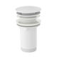 Washbasin plug fixed white mat