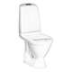 Gustavsberg pods Nautic Hygienic Flush, 345x650 mm, horizontāls izvads, 2/4 l,  līmējams, balts