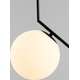 Toolight Lampa Sufitowa Wisząca Szklana Kula  G107-1W Czarna Biała, 5 image
