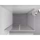Mexen Exo kabina prysznicowa uchylna 70 x 95 cm, transparent, chrom - 814-070-095-01-00, 5 image