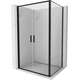 Mexen Exo kabina prysznicowa uchylna 80 x 75 cm, transparent, czarna - 814-080-075-70-00
