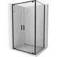 Mexen Exo kabina prysznicowa uchylna 90 x 70 cm, transparent, czarna - 8182-090-070-70-00