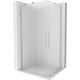 Mexen Velar Duo kabina prysznicowa rozsuwana 90 x 80 cm, szron, nikiel szczotkowany - 871-090-080-32-97