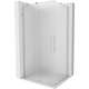 Mexen Velar Duo kabina prysznicowa rozsuwana 100 x 90 cm, szron, nikiel szczotkowany - 871-100-090-32-97