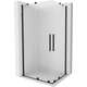 Mexen Velar Duo kabina prysznicowa rozsuwana 90 x 80 cm, szron, czarna - 871-090-080-32-70