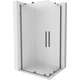Mexen Velar Duo kabina prysznicowa rozsuwana 100 x 90 cm, szron, gun metal - 871-100-090-32-95