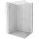 Mexen Lunar-B Duo kabina prysznicowa uchylna 100 x 85 cm, transparent, chrom - 832-100L-085P-01-00