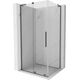 Mexen Velar L kabina prysznicowa rozsuwana 90 x 70 cm, transparent, gun metal - 871-090-070-03-95