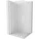 Mexen Velar Duo kabina prysznicowa rozsuwana 100 x 90 cm, szron, biała - 871-100-090-32-20