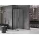 Mexen Velar kabina prysznicowa rozsuwana 90 x 90 cm, szron, czarna - 871-090-090-31-70, 2 image