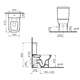 VitrA S20 WC pods ar universālu izvadu 5512/5514 [5512/5514], 3 image