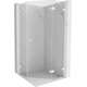 Mexen Lunar kabina prysznicowa pięciokątna uchylna prawa 90 x 90 cm, transparent, biała - 831-090P-090L-20-00-P