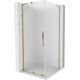 Mexen Velar L kabina prysznicowa rozsuwana 90 x 90 cm, szron, złota - 871-090-090-33-50