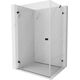 Mexen Lunar-B kabina prysznicowa uchylna lewa 100 x 90 cm, transparent, czarna - 832-100-090-70-00-L