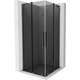 Mexen Velar L Duo kabina prysznicowa rozsuwana 80 x 80 cm, grafit, gun metal - 871-080-080-02-43-95