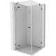 Mexen Lunar kabina prysznicowa uchylna lewa 90 x 90 cm, transparent, gun metal - 834-090-090-95-00-L