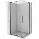 Mexen Velar L kabina prysznicowa rozsuwana 100 x 90 cm, transparent, gun gray szczotkowany - 871-100-090-03-65