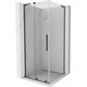 Mexen Velar L kabina prysznicowa rozsuwana 90 x 90 cm, transparent, gun gray szczotkowany - 871-090-090-03-66