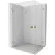 Mexen Lunar-B Duo kabina prysznicowa uchylna 95 x 75 cm, transparent, złota - 832-095L-075P-50-00