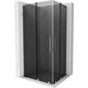 Mexen Velar L Duo kabina prysznicowa rozsuwana 100 x 90 cm, grafit, chrom - 871-100-090-02-43-01
