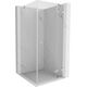 Mexen Lunar kabina prysznicowa uchylna prawa 90 x 90 cm, transparent, nikiel szczotkowany - 834-090-090-97-00-P