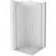 Mexen Velar L Duo kabina prysznicowa rozsuwana 90 x 90 cm, szron, nikiel szczotkowany - 871-090-090-02-33-97