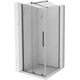 Mexen Velar kabina prysznicowa rozsuwana 90 x 90 cm, transparent, gun metal - 871-090-090-01-95