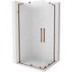 Mexen Velar L Duo kabina prysznicowa rozsuwana 100 x 90 cm, szron, różowe złoto - 871-100-090-02-33-60