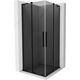 Mexen Velar L Duo kabina prysznicowa rozsuwana 80 x 80 cm, grafit, czarna - 871-080-080-02-43-70