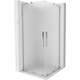 Mexen Velar L Duo kabina prysznicowa rozsuwana 80 x 80 cm, szron, chrom - 871-080-080-02-33-01
