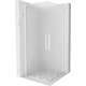 Mexen Velar Duo kabina prysznicowa rozsuwana 90 x 90 cm, szron, biała - 871-090-090-32-20