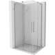 Mexen Velar L Duo kabina prysznicowa rozsuwana 90 x 80 cm, transparent, nikiel szczotkowany - 871-090-080-02-03-97
