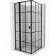 Mexen Mist T kabina prysznicowa uchylna lewa 90 x 90 cm, czarna kratka, czarna - 8A4T-090-090-70-77-L