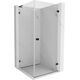 Mexen Lunar-B L kabina prysznicowa uchylna prawa 100 x 100 cm, transparent, czarna - 832L-100-100-70-00-P