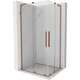 Mexen Velar L Duo kabina prysznicowa rozsuwana 90 x 80 cm, transparent, miedź szczotkowana - 871-090-080-02-03-65