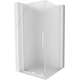 Mexen Velar kabina prysznicowa rozsuwana 120 x 120 cm, szron, biała - 871-120-120-31-20