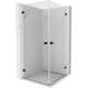 Mexen Lunar-B Duo kabina prysznicowa uchylna 85 x 85 cm, transparent, czarna - 832-085L-085P-70-00