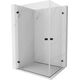 Mexen Lunar-B Duo kabina prysznicowa uchylna 95 x 75 cm, transparent, czarna - 832-095L-075P-70-00