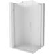Mexen Velar L kabina prysznicowa rozsuwana 100 x 90 cm, szron, nikiel szczotkowany - 871-100-090-33-97